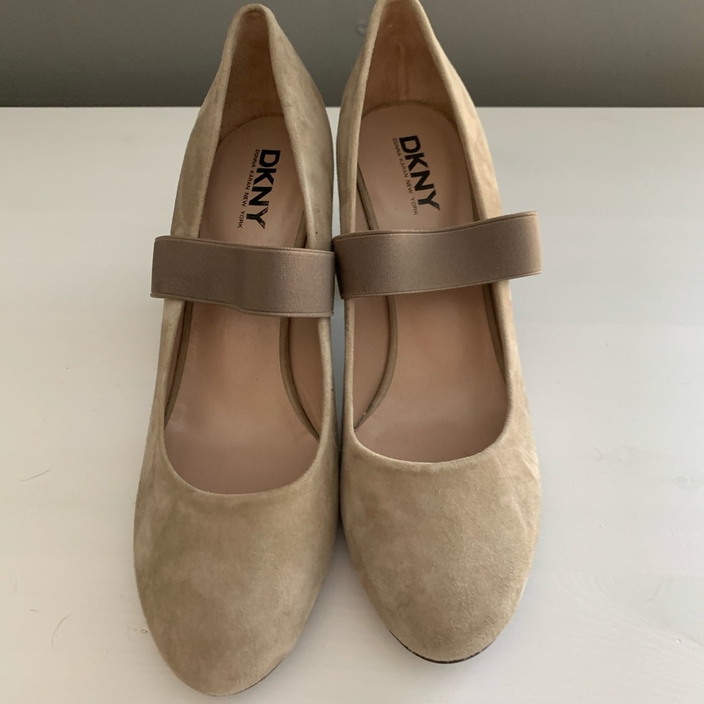 DKNY Suede Mary Jane Pumps